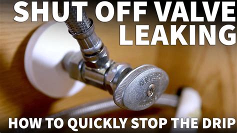 leaking shut off valve under sink|How To Fix A Leaking Shut